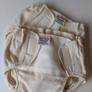2 Wool Diaper Liners